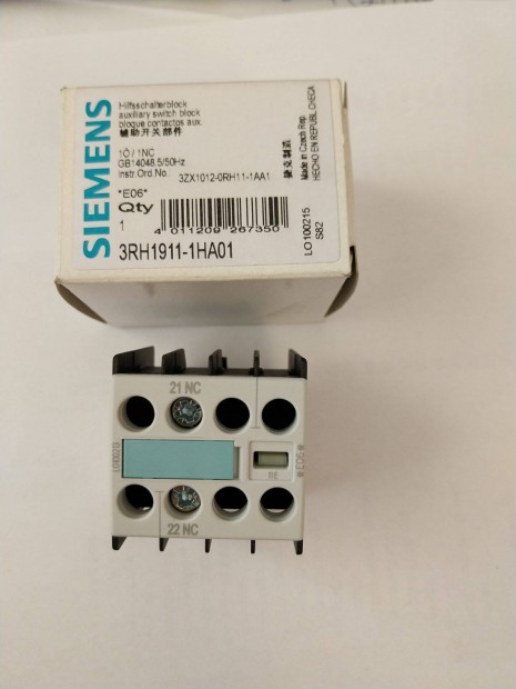 Mgneskapcsol 3RH1911-1HA01 segdrintkez Siemens