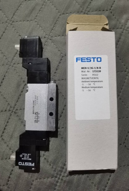 Mgnesszelep Festo MEH-5/3G-1/8-B