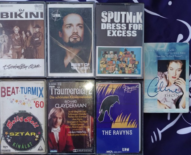 Magnó kazetták gyári műsoros, és bontatlan üres 60, 90.