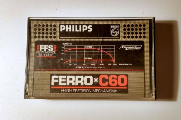 Magnkazetta (Ver.92) Philips Ferro C60 (teszteletlen)