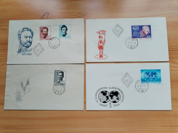 Magyar FDC rgi 4 db II: