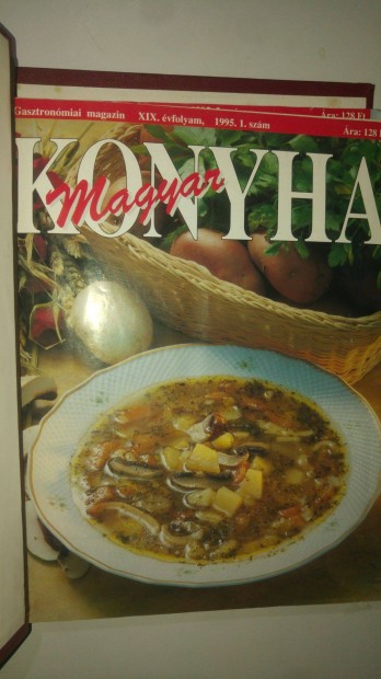 Magyar Konyha magazin (házi kötés, Magyar Törvénytár kötésben, 36 db)