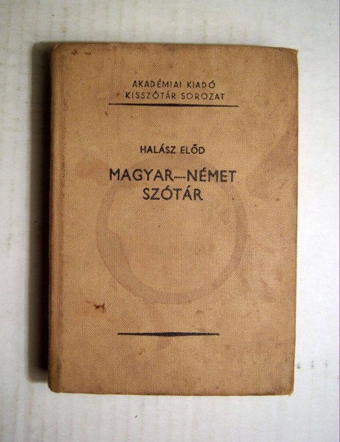 Magyar-Nmet Sztr (Halsz Eld) 1983 (viseltes) 6kp+tartalom