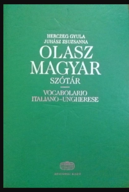 Magyar-Olasz,Olasz- Magyar Szótár