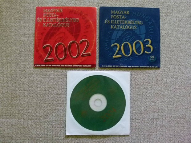 Magyar Posta- s Illetkblyeg Katalgus 2002-03-04. (3 db. CD.)
