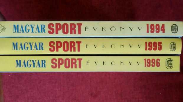 Magyar Sport évkönyv 1992 1994 1995 1996