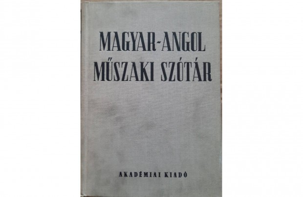 Magyar-angol műszaki szótár eladó