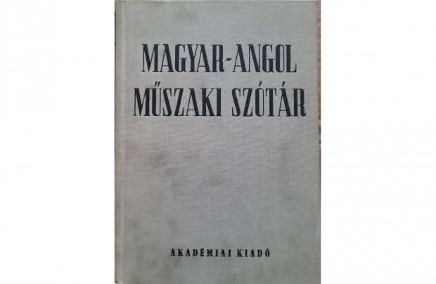 Magyar-angol műszaki szótár eladó