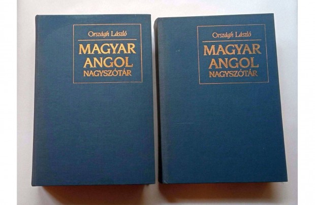 Magyar-angol nagysztr * A-K s L-Zs * Orszgh Lszl * 800 Ft