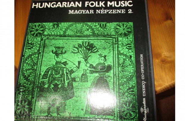 Magyar népzene díszdobozos bakelit hanglemez album eladó