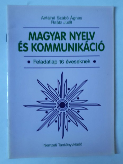 Magyar nyelv s kommunikci - Feladatlap 16 veseknek