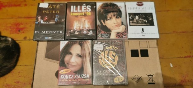 Magyar zenei DVD lemezek. 