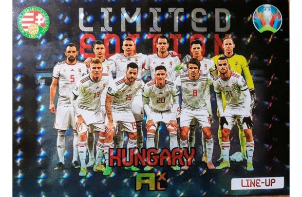Magyarorszg Line-Up XXL focis krtya Panini UEFA Euro 2020 Kick off