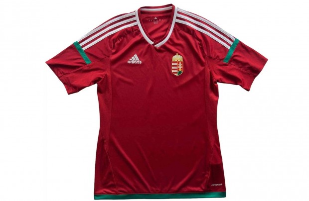 Magyarország Magyar válogatott 2016-18 Adidas hazai foci mez S-es