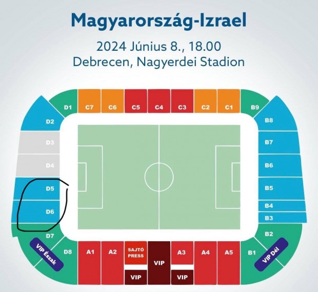 Magyarorszg - Izrael 8db jegy jegyek Magyar Izrael meccs foci futball