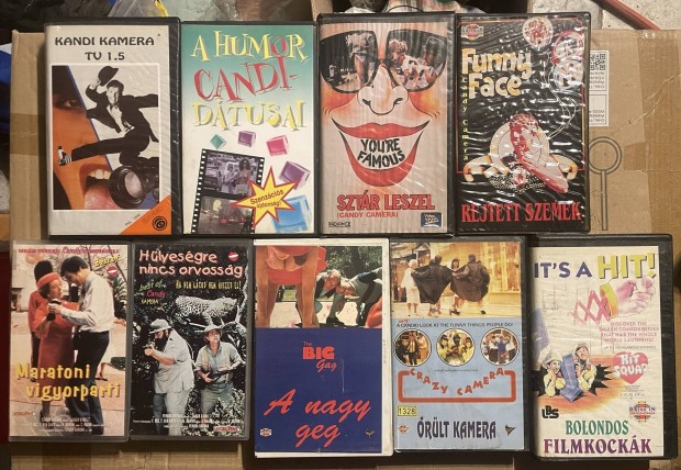 Magyarországon megjelent összes kandi kamera VHS kazetta