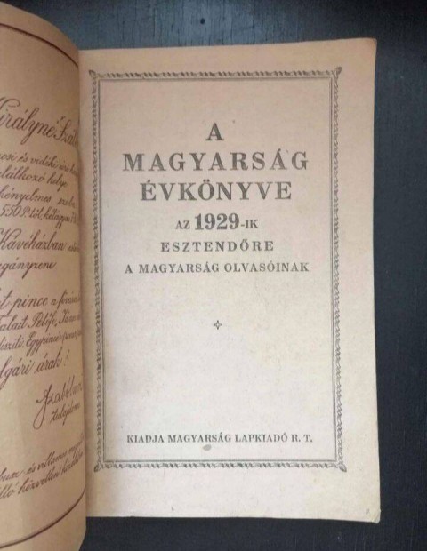 Magyarsg vknyve 1929