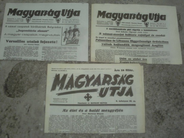 Magyarsg utja 1939-41korabeli jsgok