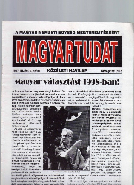 Magyartudat havilap 1997/4. szm - j llapot