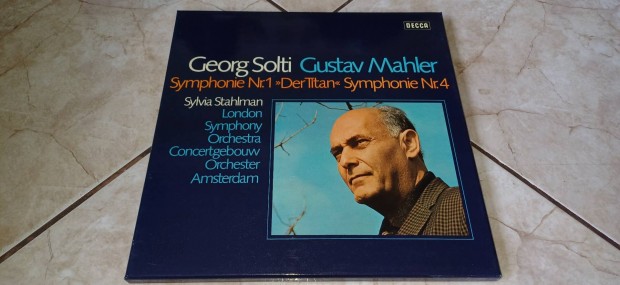 Mahler Solti dupla bakelit lemez album