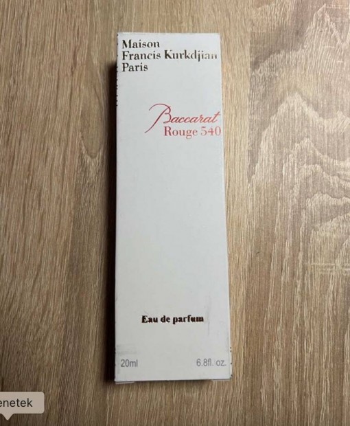 Maison Francis Kurkdjian Baccarat Rouge 540 20 ml ni parfm illatmint