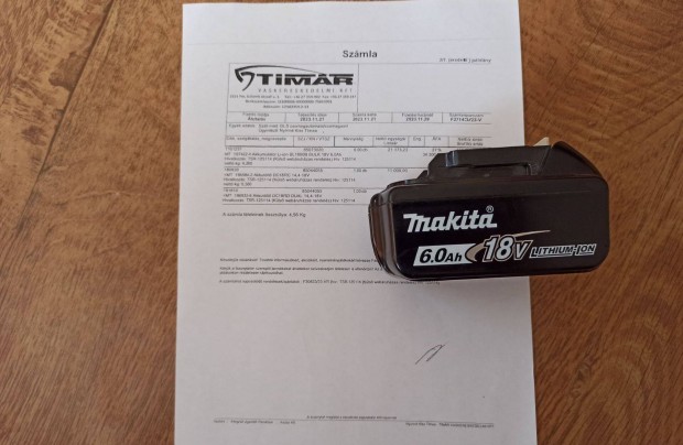 Makita 6ah akkumultor kt hnap garancia