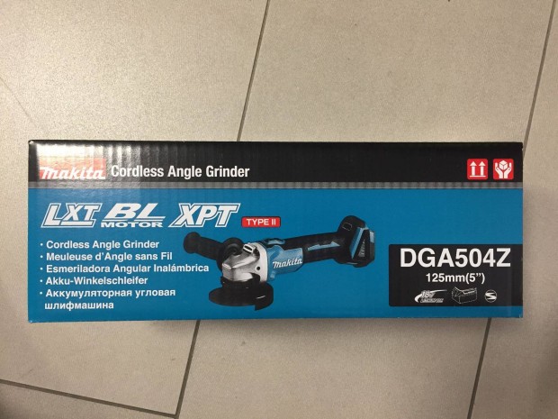 Makita DGA504Z Akkus sarokcsiszol 125mm 18V (Akku-tlt nlkl)