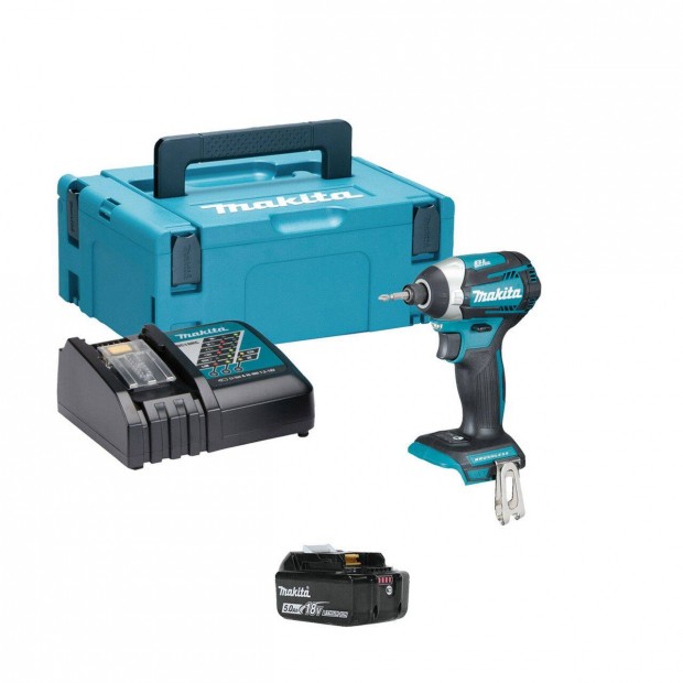 Makita DTD154RTJ Akkus tvecsavaroz (18V/2x5.0Ah/175Nm) Makpac koffer