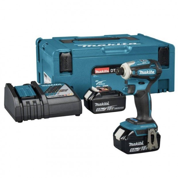 Makita DTD172RTJ Akkus tvecsavaroz (18V/2x5.0Ah/180Nm) Makpac koffer