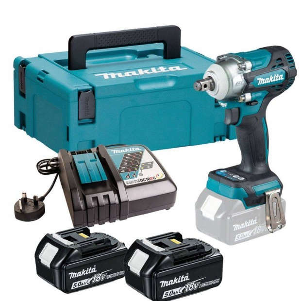 Makita DTW300RTJ Akkus tvecsavaroz (18V/2x5.0Ah) Makpac kofferben