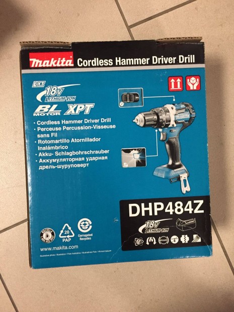 Makita Dhp484Z Akkus fr-csavarbehajt 18V (Akku-tlt nlkl)