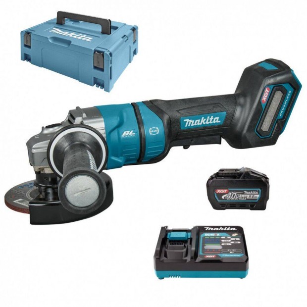 Makita GA050GT101 Akkus sarokcsiszol 40V Max Xgt/1x5.0Ah/125mm Makpac