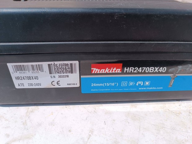Makita HR2470BX40 SDS+ tvefur kofferben furszrrakkal