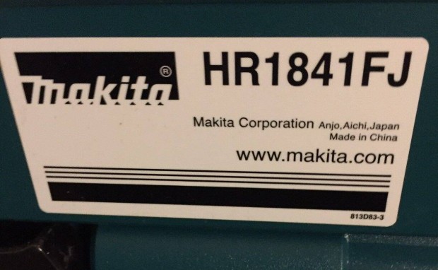 Makita HR 1841 FJ elektromos tvefr, frkalapcs, j elad