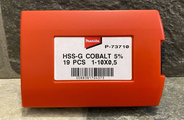 Makita HSS Co 5% Cobalt Fmfr kszlet 19 rszes