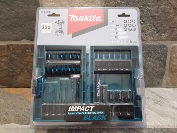 Makita Impact Black 33 rszes Fr Bit Dugkulcs kszlet