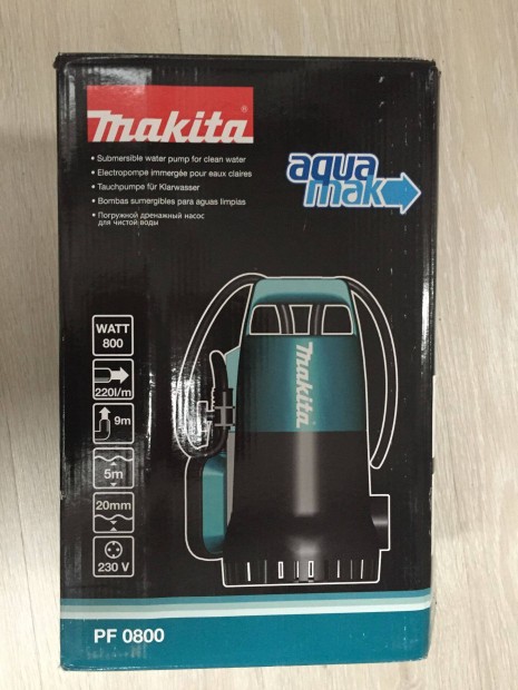 Makita PF0800 szkapcsols szivatty tisztavz szmra 800W