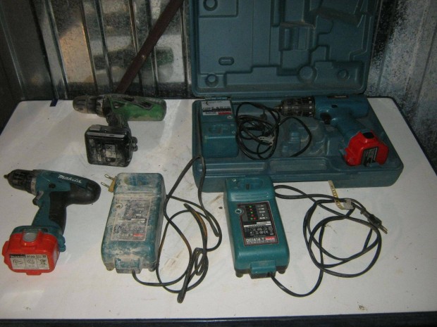 Makita s Hitachi + 2 db Mcculloch frsz + Parkside flex Istvnnak