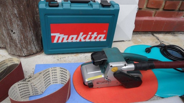 Makita szalagcsiszol csiszol 100 mm fordszab.1110 W Bosch Aeg papir