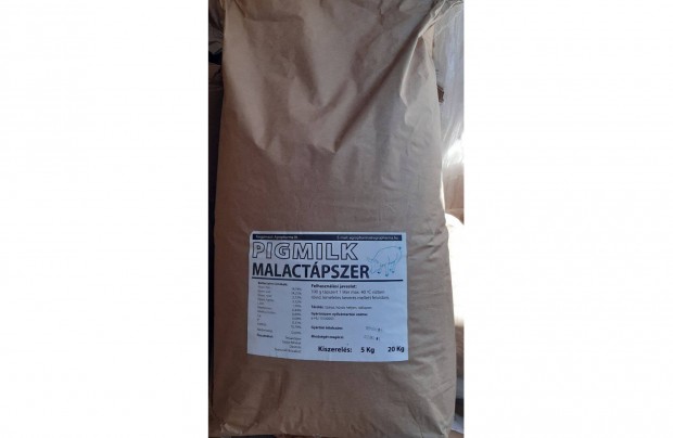 Malac tejpor tejptl tpszer Pigmilk 20 kg/zs kiszlltssal