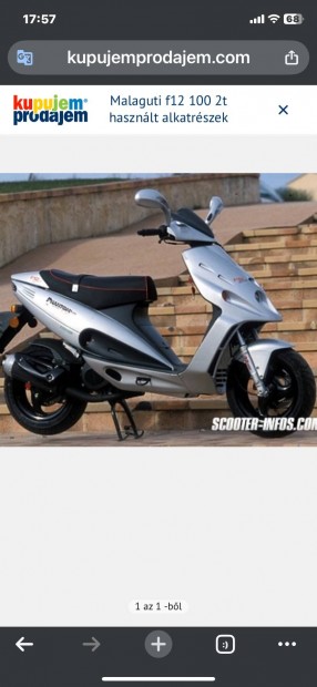 Malaguti f12 100ccm alkatreszek 