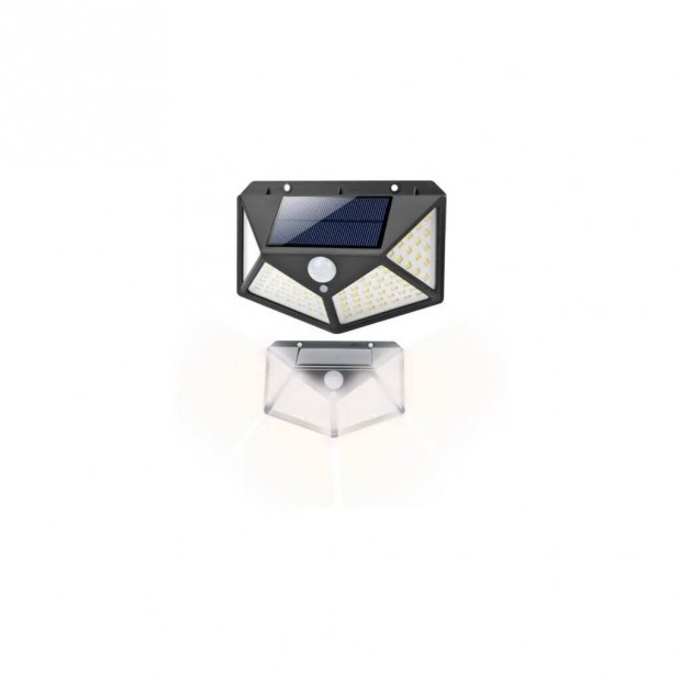 Malatec MT napelemes lmpa 100 LED-del, mozgsrzkel, falra szerel