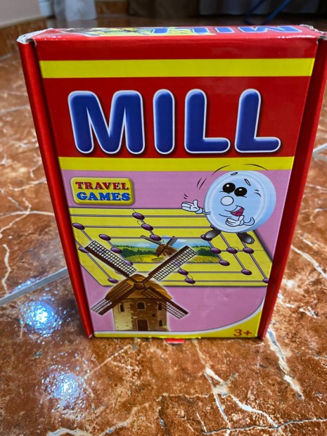Malom Mill úti társasjáték felnőtt/gyermek