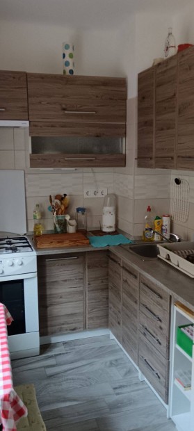 Malomkertben els� emeleti j� �llapot� lak�s gar�zzsal