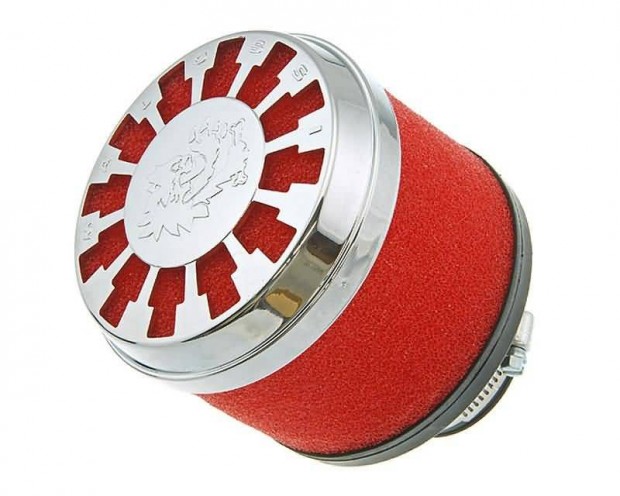 Malossi E13 egyenes 32-38mm piros légszűrő