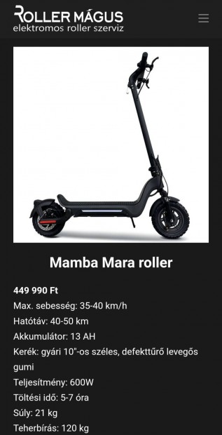Mamba mara roller