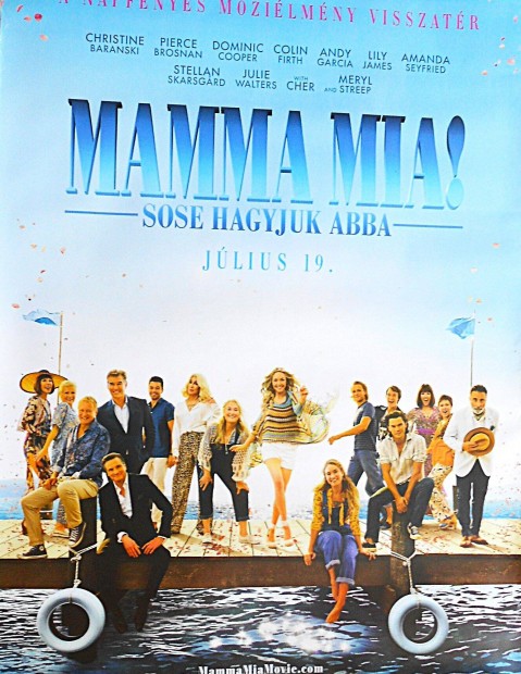 Mamma Mia sose hagyjuk ABBA mozi film plakt poszter