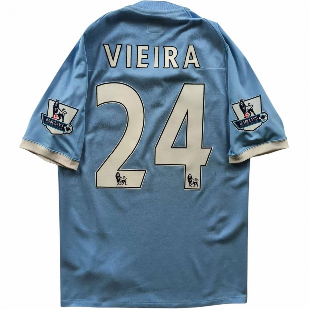 Manchester City 2010-11 Umbro hazai Patrick Vieira foci mez S-es