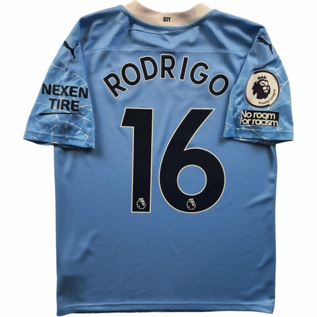 Manchester City 2020-21 Puma hazai Rodri foci mez S-es