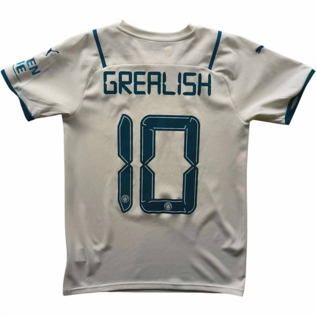 Manchester City 2021-22 Puma vendg Jack Grealish foci mez S-es